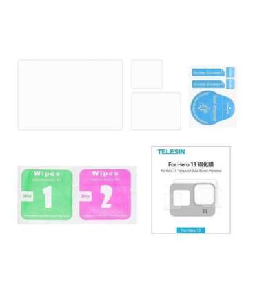 Telesin 3-in-1 Tempered Glass for GoPro Hero 13 Black (S6-FLM-07-TGP)