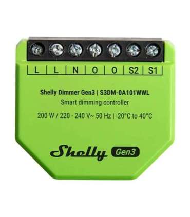 Shelly Dimmer Gen3 WiFi Light Controller