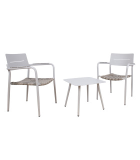 Rõdukomplekt COCORA laud, 2 tooli, taupe