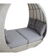 Садовый диван ASCOT 118x215xH187см, серый