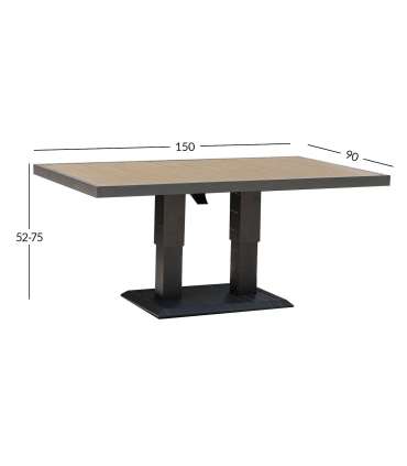 Laud PARKER 150x90xH52-75cm, hall