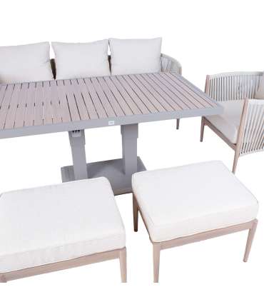 Aiamööblikomplekt MEDINA 7-osaline, beež