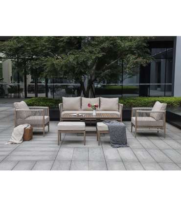 Aiamööblikomplekt MEDINA 7-osaline, beež