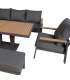 Aiamööblikomplekt PARKER 5-osaline, hall