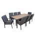 Aiamööblikomplekt PARKER laud ja 8 tooli