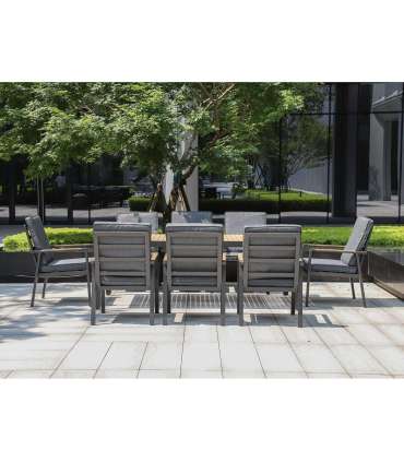 Aiamööblikomplekt PARKER laud ja 8 tooli