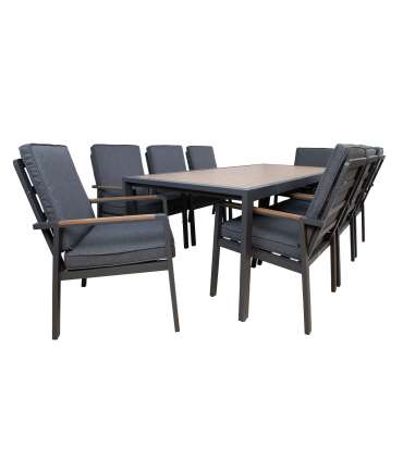 Aiamööblikomplekt PARKER laud ja 8 tooli