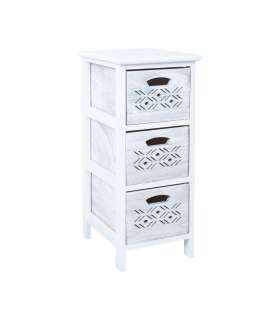 Kummut MIHKLI 3-sahtliga 26x32x63cm, valge