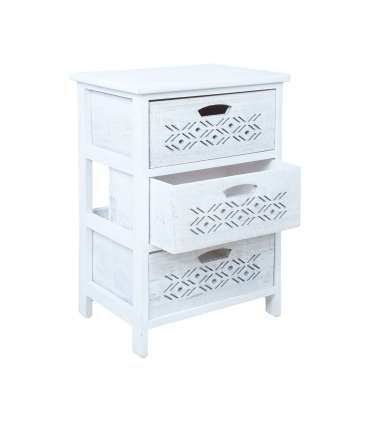 Kummut MIHKLI 3-sahtliga 40x29x58cm, valge