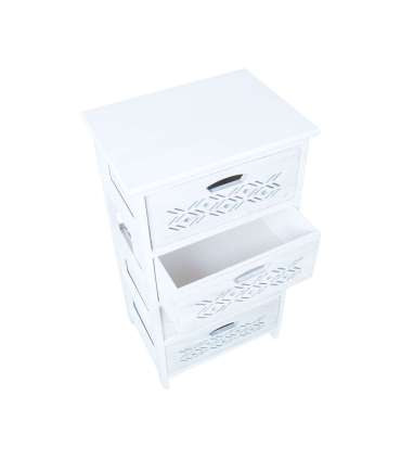 Kummut MIHKLI 4-sahtliga 40x29x73cm, valge