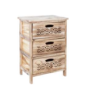 Kummut MIHKLI 3-sahtliga 40x29x58cm, naturaalne