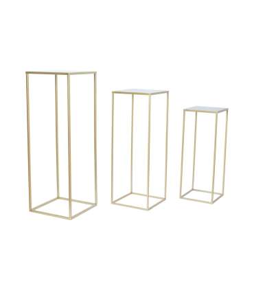 Lillepostament DEIA CHE L 25x25xH70cm, kuldne