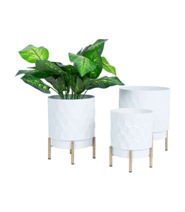 Lillepotiümbris DEIA D18xH24cm, valge/ku