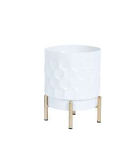 Lillepotiümbris DEIA D15xH20cm, valge/ku