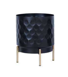 Lillepotiümbris DEIA D21xH26cm, must/kul