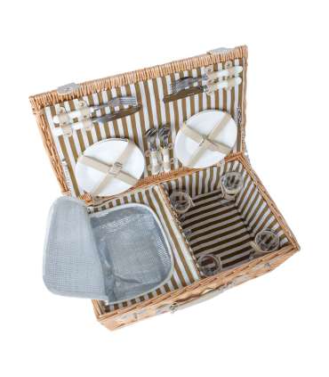 Piknikukorv GINO 4-le 54x34xH21cm