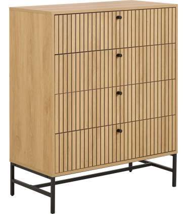 Kummut ALBANY 80,6x40xH100,1cm, naturaal