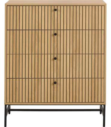 Kummut ALBANY 80,6x40xH100,1cm, naturaal