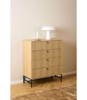 Kummut ALBANY 80,6x40xH100,1cm, naturaalne