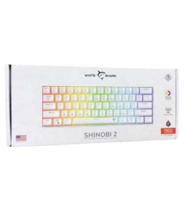 White Shark GK-004211 Shinobi-2 Red Switch, White US