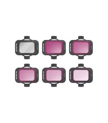 Set of 6 filters Sunnylife MCUV, ND8/16/34/64/128 for DJI Avata 2