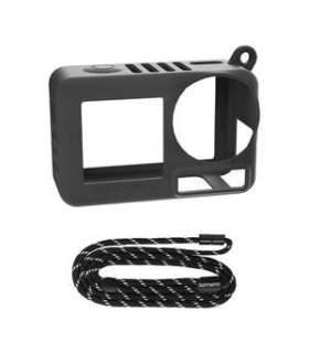 Sunnylife OA5-BHT885-D silicone case with strap for ACTION 5 PRO (black)