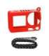 Sunnylife OA5-BHT885-R silicone case with strap for ACTION 5 PRO (red)