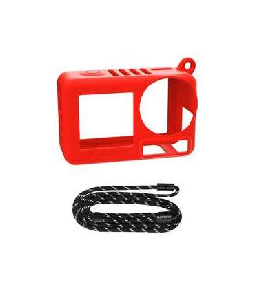 Sunnylife OA5-BHT885-R silicone case with strap for ACTION 5 PRO (red)