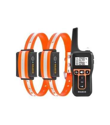 Rojeco PD5291000m Dog Training Collar with 2 Collars