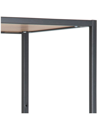 Riiul SEAFORD 77x35xH185cm, metsik tamm, mööbliplaat, metall