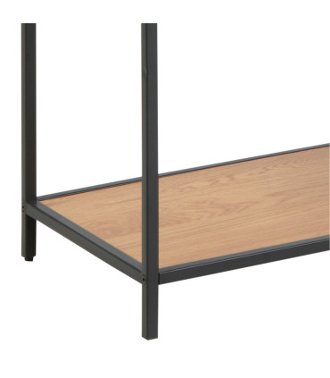 Riiul SEAFORD 77x35xH185cm, metsik tamm, mööbliplaat, metall