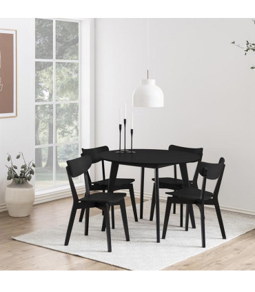 Söögilaud ROXBY, D105xH76cm, must