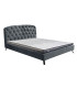 Кровать AURORA с матрасом HARMONY DELUX 160x200см, серый бархат