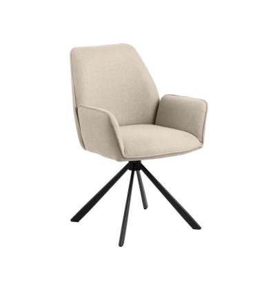 Tool GLENDA käetugedega, beež