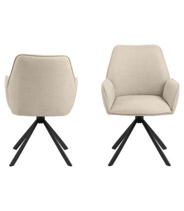 Tool GLENDA käetugedega, beež