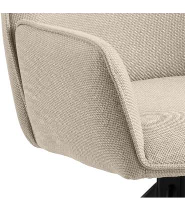 Tool GLENDA käetugedega, beež, 61x63xH88,5cm