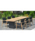 Садовая мебель ROYAL стол и 8 стульев (13258) 280x100xH76см, столешница: тик, обработка: рустикальный, не промасленный