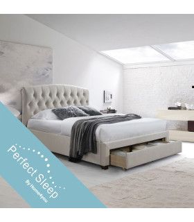 Voodi NATALIA madratsiga HARMONY DELUX 160x200cm, ampanja