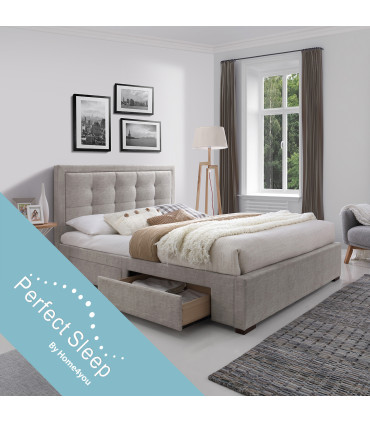 Voodi DUKE madratsiga HARMONY DELUX 160x200cm, bee˛