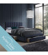 Кровать GRACE 160x200см, с ящиками и матрасом HARMONY DUO, синяя