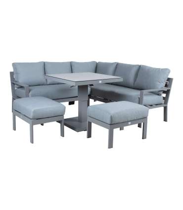 Aiamööblikomplekt RIO 4-osaline, hallika