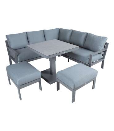 Aiamööblikomplekt RIO 4-osaline, hallika
