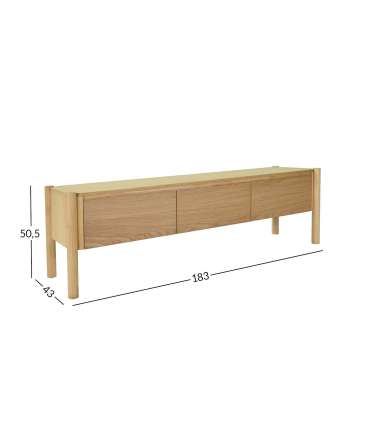 TV laud GARDENIA 183x43xH50,5cm, tamm