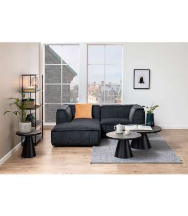 Diivanilaud SOLI D85xH40cm, must klaas