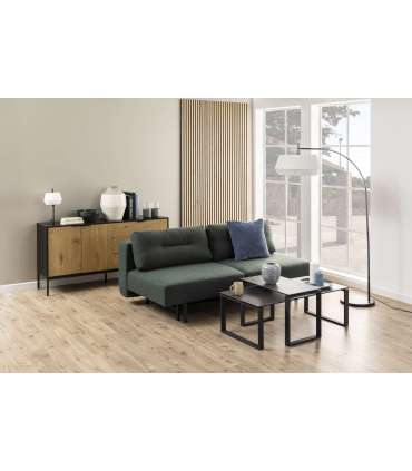 Diivanilauad 2tk KATRINE 115x55xH37,5cm, 69x40xH45cm, must