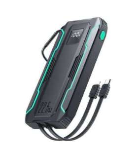 Powerbank Joyroom JR-L017 10000mAh, 22.5W, with Lightning + USB-C cable (black)