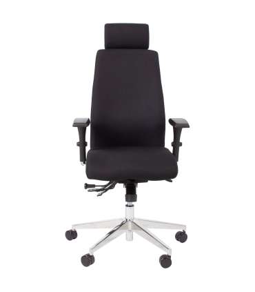 Töötool SMART EXTRA 60x63,5-70xH114-123cm, must