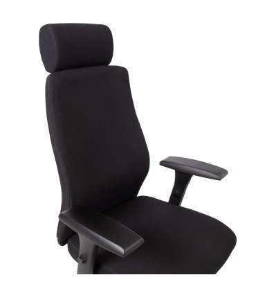 Töötool SMART EXTRA 60x63,5-70xH114-123cm, must