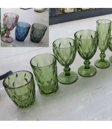 Joogiklaas kõrge CORAL 350ml, D8xH12cm, lilla