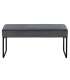Скамейка XENIA, 95x38xH46см, тёмно-серая